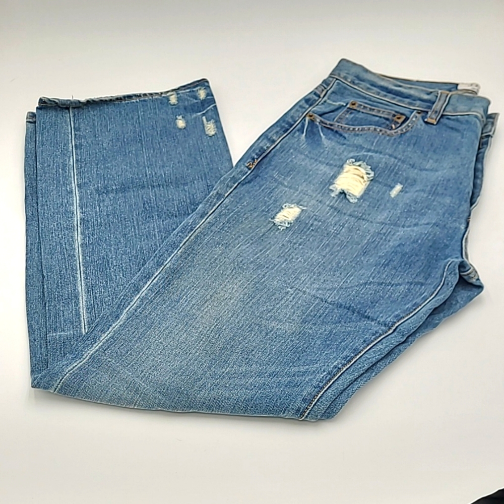 J. Crew The Sullivan Bootcut‎ Distressed Jeans Men's Size 33W x 32L
